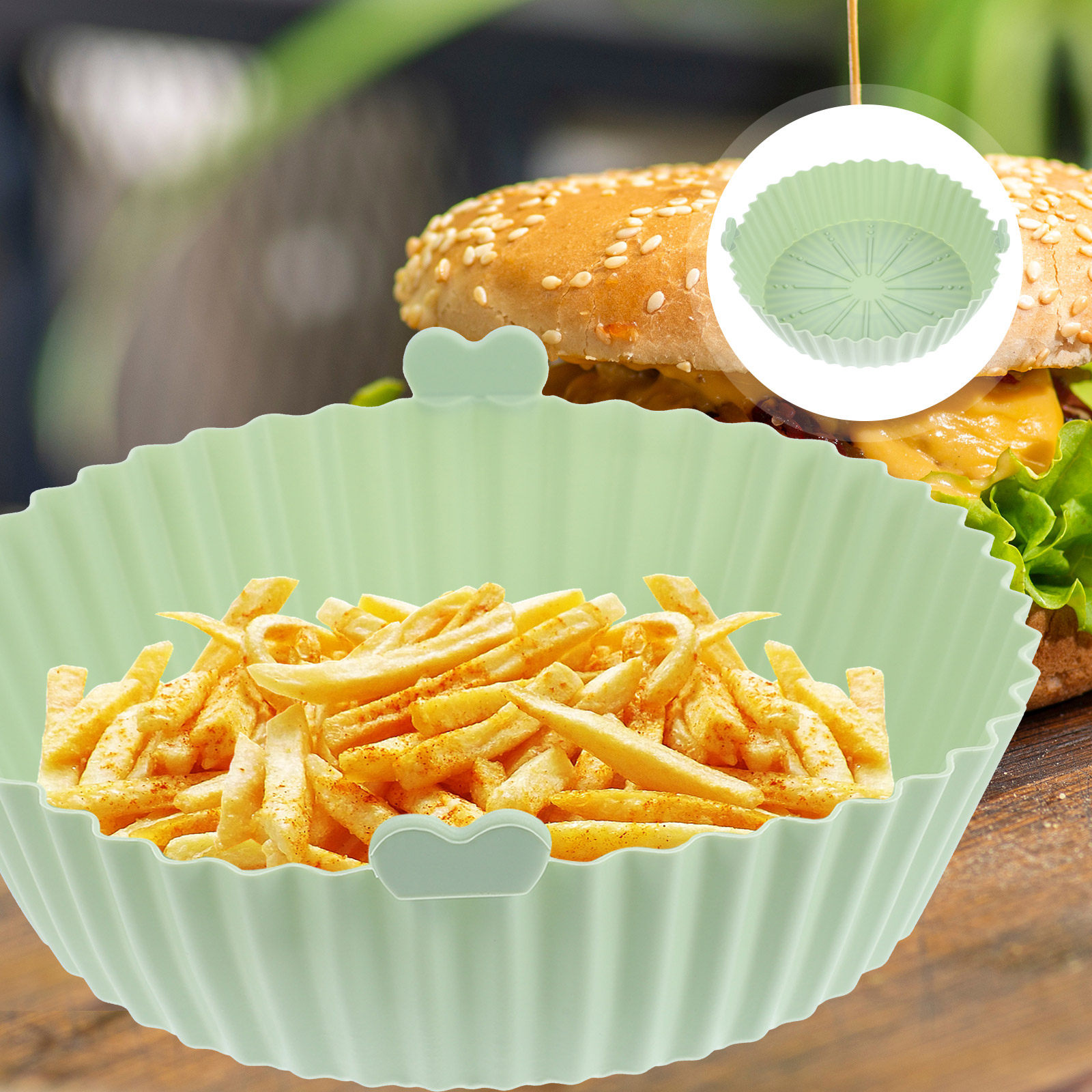 Mata do frytkownicy beztłuszcz – Air Fryer Silicone Pot Liner recenzja i cena