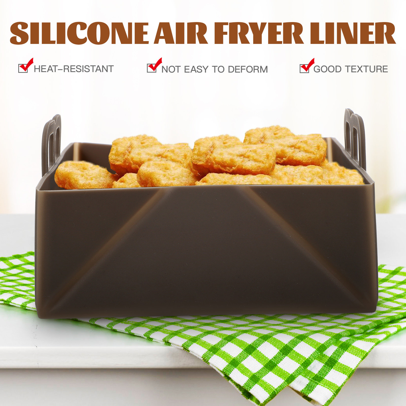Silikonowa wkładka do frytkown – Air Fryer Silicone Pot Liner recenzja i cena